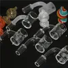 Quartz Banger Nail Glass Carb Cap Recycler Quartz Banger 14mm Maschio per bong in vetro per pipe ad acqua