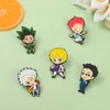 Hunterxhunter ENAMEL PIN CUSTOM GON KILLUA KUAPIKA LEORIO HISOKA BROOCH BADGE ANIME ANIME HXH BIJELRY CADE pour les fans7076579