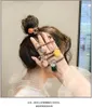 ヘアロープジオメトリシンプル性ブラウンレディースゴム弦コイリング韓国ファッションスウィートヘアアクセサリー熱い販売0 6yd M2