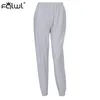 FQLWL Streetwear Harem Sweat Pants Women Joggers Black White High Waist Pants Female Ladies Trousers Winter Loose Track Pants T200727