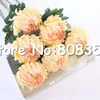 7 Pcs Faux Simple Tige Ananas Chrysanthème Simulation Chrysanthèmes Ronds pour Mariage Maison Vitrine Fleurs Décoratives Y200104