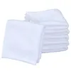 Asciugamani bianchi per sublimazione Asciugamano quadrato bianco Asciugamano in cotone poliestere Fazzoletto per il viso riutilizzabile 30 * 30 cm Nuovo stile YG931