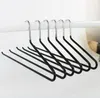 Non Slip Pants Hangers Slid Slacks Hangers Durable Anti-Rust Space Saving Metal Jeans Hangers Chrome and Black Friction