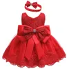 LZH Vestido de invierno para niñas, vestidos de princesa de encaje para recién nacidos, vestido de cumpleaños de 1er año, disfraz de Navidad, vestido de fiesta infantil Q12599856