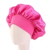 Cappello da sonno notturno in raso elastico Bambini Bambini Cura dei capelli Copricapo Copricapo Cuffie da doccia a fascia larga per la caduta dei capelli