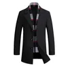 FGKKS MEN WOOL COATH BRAND LONG AUTRUMBER WINTER NEW PLAID عالية الجودة سترة عالية الجودة مزيج من الصوف المزيج للرجال المعاطف LJ201109