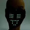 Funny Led Luminous Mask Light Up Voice Activated Face Mask Cool Music Party Christmas Halloween Decoration FaceMask Fasemask1301Z1899870