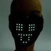 Funny Led Luminous Mask Light Up Voice Activated Face Mask Cool Music Party Christmas Halloween Decoration FaceMask Fasemask1301Z2427809