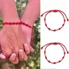 2pcs 7ノットレッドストリングブレスレットのための幸運のための農業のための繁栄の友情のためのbracelet299o6319025