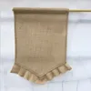 Burlap Garden Flags DIY Puste Wzburzyć Banery Flag Wielkanocny Jut Portable Wiszące Kolor Flaga Dla Ogrodów Dekoracje Design 14 Kolory KKB3814