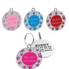 Anti-Lost Puppy Dog ID Tag Personliga Hundar Namn Taggar Collar Halsband Inristad PET Namnskylt Tillbehör EEF3927