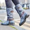 NUOVO CASSO CASUALE MED MID FACK INVERNO CALDO CALDO STANTE STUCI DI DONNE SAMBIO STUPER RETRO PER DONNE BOTAS MUJER C A BOOT BOT