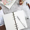 A5 A6 Spiral transparent PVC Notebook Cover Loose Diary Coil Ring Binder Paper Seperate Planner Receive Bag Card Stationery1