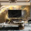 3D cloud bedroom wallpapers American light luxury modern simple TV background abstract art living room clouds wallpaper