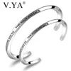 Bedel armbanden v.ya mode "I love you to the moon and back" open manchet voor vrouwen mannen roestvrij staal minnaar cadeau1