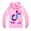 Spring Fall Sweatshirt för Big Boy Girl Clothes Fashion Children Hooded Print Cotton Hoodies Kid Tik Tok Casual Sport T SHI339Q6085114