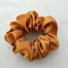 2022 Multicolor Women Silk Scrunchie Elastic Handmade Hair Band Ponytail Holder Headband Accessories top quality