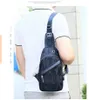 2021 NEUE Outdoor Männer und Frauen Mode Sling Tasche Kreuz Körper PU Messenger Taschen Brieftasche Outdoor Taille Taschen Pack Umhängetasche brust Sling Tasche 123A