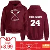 Teenwolf Bluzy Mężczyźni Bluzy Stilinski 24 Lahey 14 McCall 11 Drukuj Czerwony Kapturem Pullover Jesień Męski Hoddies Harajuku Casual C1117