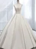 Marfim cetim vestidos de casamento de alta qualidade vestidos de noiva tribunal trem casamento nupcial wear nova chegada outono inverno2053749