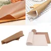 Non Stick Baking Cloth BBQ Cooking Tray Mat Thickening Oilcloth Fibreglass 2 Color Kitchen Cake 30*40cm New Arrival 1 3bk G2