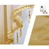 130x60 cm Schlafzimmer Polyester Wohnkultur Perlen Valance Küche atmungsablöschbar Accessoires Triangle Shortnode Vorhang Solid1