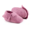 Tassels 14 색 PU 가죽 아기 신발 신생아 신발 소프트 유아용 침대 신발 운동화 첫 번째 워커