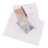 Borse portaoggetti Pratica cartella per buste con portadocumenti con bottone a pressione formato A4 per ufficio trasparente impermeabile1