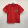 Högkvalitativ Sommar Kids Flickor Pojkar Casual Kortärmad Tecknad filmtryckt Barnkläder Toppar Kids Baby T-shirt