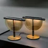 Contemporary Creative Glass Table Lamp Designer Nordic Fashion Personality Living Room Bedroom Study Black Walnut Desk Lights Decor