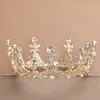 2021 Mooie prinses hoofddeksels chique bruids tiara's accessoires verbluffende kristallen parels bruiloft tiara's en kronen 12110