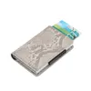 Дизайнер-бизнес-бизнес алюминиевый сплав автоматический всплывающий алюминиевый пакет боковой сумки на стороне Push-Up Cread Card Box3196