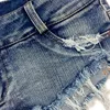 Pantaloncini jeans da donna Pantaloncini corti da spiaggia a vita bassa da ragazza YF049-# 887 Y220311