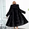 Real genuine natural rabbit coat with hood womens fashion fur jacket outwear custom any size 201214