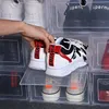 3/6 pièces épaissi Transparent boîte de rangement de chaussures en plastique tiroir organisateur anti-poussière superposé combinaison chaussures de sport armoire Z1123