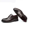 Zapatos Oxford de cuero auténtico de lujo para hombre, zapatos de oficina de negocios a cuadros a la moda, zapatos de boda elegantes para hombre, zapatos para hombre