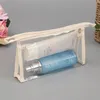 Borsa da toilette da viaggio in PVC trasparente Trasparente Lavaggio impermeabile Rasatura Articoli per la cura della pelle Cosmetici Trucco Custodia con cerniera WQ441-WLL