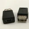 Alta velocidade USB 2.0 Digite uma mulher para mini USB 5pin B Feminino Conversor Conector Carregador Transferir dados Sync Adapter 300pcs / lote