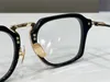 Nya modedesignmän Optiska glasögon 413 K Gold Plastic Square Frame Vintage Simple Style Transparent Eyewear Top Quality Clear 2611