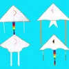 Souvenir DIY Peinture Coloré Volant Pliable En Plein Air Plage Cerf-Volant Enfants Enfants Blanc Papillon Cerfs-Volants Poisson Sport Drôle Jouet 313 H1