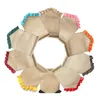 Colorful Ruffle Burlap Garden Flags 31x46Cm 13 Colors Diy Jute Liene Yard Flag House Decoration Hanging Flag Mx1Df