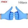 100pcs Disposable Gloves Nitrile Rubber For Home Kitchen Cleaning Garden Food Cosmetic Universal Dishwashing Left Right Hand 201021