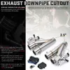 Universal Muffler Stainless Steel 304 2.25" /2.5" /3.0" Electric Exhaust Downpipe Cutout E-Cut Out Dual-Valve 1 in 2 Remote Wireless