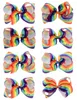 6quot Girls Rainbow Bow Clips Baby Bubble Flower Ribbon Bowknot Haarspeld Kinderen Large Barret Hair Boutique Bows Children Hair Acc6243476