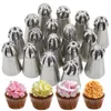 Rostfritt stål Ryska Tulpan Icing Piping Dysor Tips Ryssland Nozzle Pastry Tools Baking Dessert Cake Dekoration Tillbehör