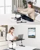 Laptop Bed Tray Table, PU Leather Adjustable Laptop Stand with Removable Stopper, Portable Lap Desks