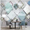 I moderni 3D Wallpapers aminimalist tridimensionale piuma bianca geometrica sfondi TV parete di fondo carta da parati moderna per soggiorno
