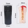 Silicon Sex Toys pour hommes Orgasm Pocket Patch Pussy Real Vagina Masculin Masturbator Fake Anal Erotic Adulte Jouet 3D Artificial Vagin Sex Y201118