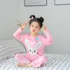 Kids Girls Pyjamas Sets Cartoon Pajamas Pajamas Kids Pijama Sleepwear Home Cartoon Baby Boys Pijama 2-13y TEENS Vêtements Suit LJ201216