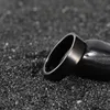 Obrączki ślubne Eamti 6mm Czarny Pierścień Titanium Mężczyźni Zespół Zaręczyny Dla Kobiet Moda Kobiet Unisex Palec Biżuteria Komfort Fit